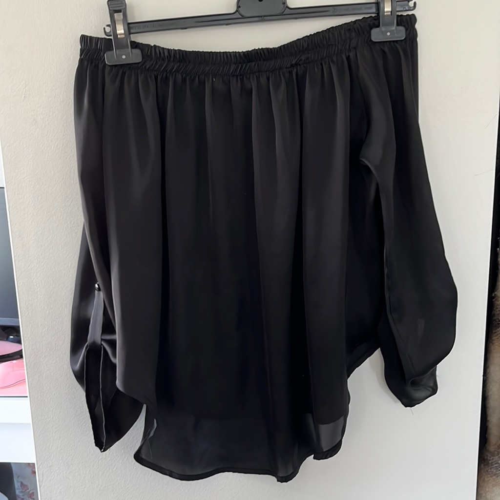 Off Shoulder Polyester Top